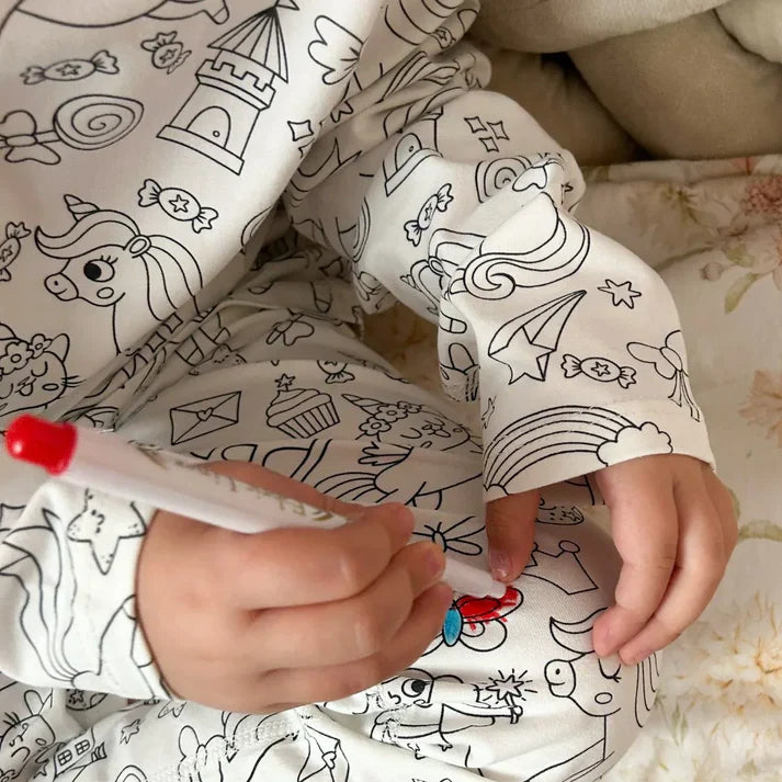 Children's Two-Piece Color Me Pajamas